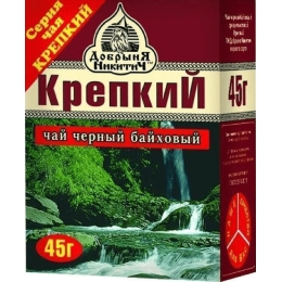 Чай черный листовой Добрыня Никитич Крепкий 45 г (4607051540149)