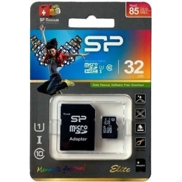 Карта памяти microSDHC 32 ГБ SiliconPower Elite (SP032GBSTHBU1V10SP)