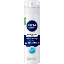 Гель для бритья Nivea Men успокаивающий для чувствительной кожи без содержания спирта 200 мл (4005808588879)