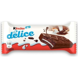 Пирожное Kinder Delice бисквитное покрытое какао-глазурью с молочной начинкой 39 г (4025700001023)