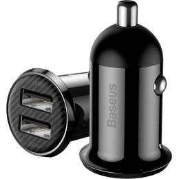 АЗУ Baseus Grain Pro Car Charger Dual Black