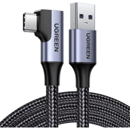 Кабель Type-C UGREEN US385 (20299) USB-A 3.0 3A 90-Degree Angled Cable. Длина 1 м. Цвет: