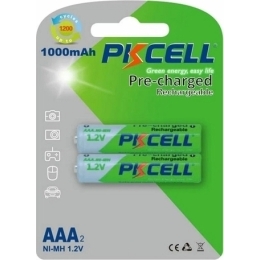 Аккумулятор AAA 1000mAh PKCELL (NI-MH RTU AAA1000-2B)