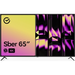 Телевизор Sber SDX 65U4014B черный Smart TV