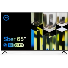 Телевизор Sber SDX 65UQ5232T QLED черный Smart TV