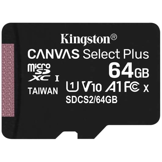 Карта памяти Kingston microSDXC 64GB Class10 UHS-I+ADP