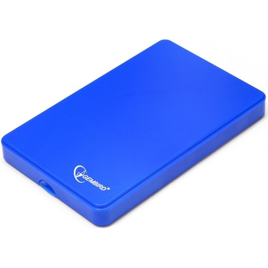 Карман для HDD 2.5" Gembird EE2-U2S-40P-B, синий, USB 2.0, SATA, пластик