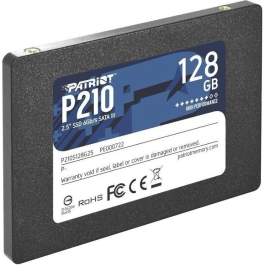 SSD-накопитель 2.5' 128Гб Patriot Memory P210 (P210S128G25)