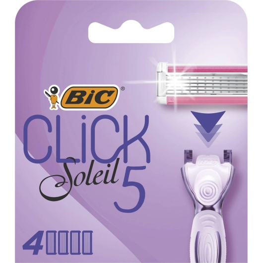 Кассеты сменные BIC Click Soleil 5  для женщин 4 штуки