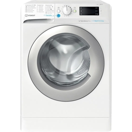 Узкая стиральная машина Indesit BWSE 71252X WSV, с паром