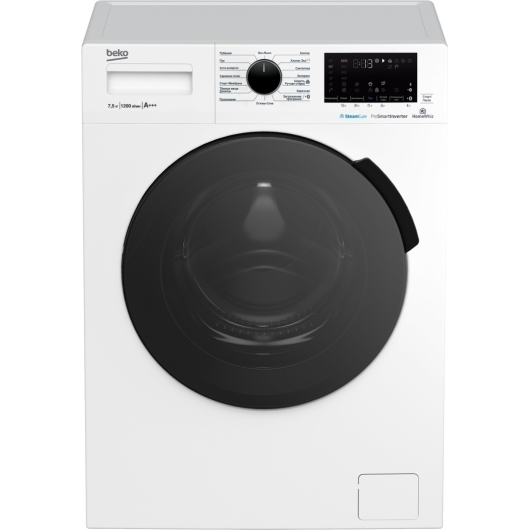 Узкая стиральная машина Beko SteamCure WSPE7H616W, с паром